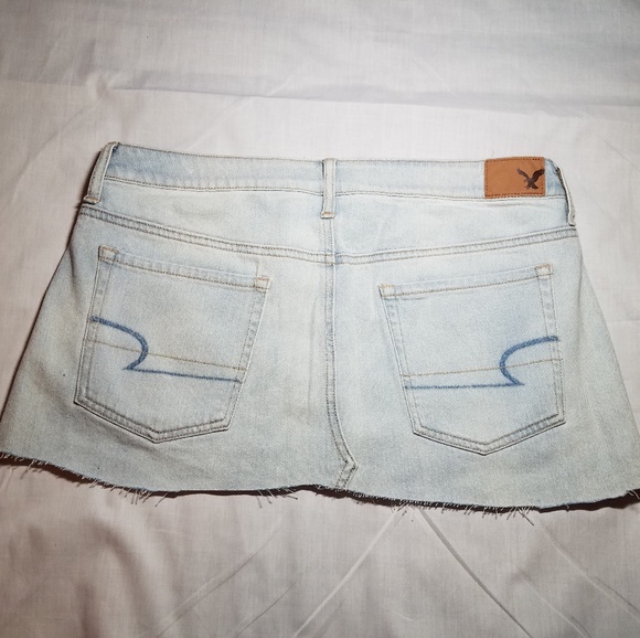 American Eagle Brand Denim Mini Skirt - Picture 2 of 8